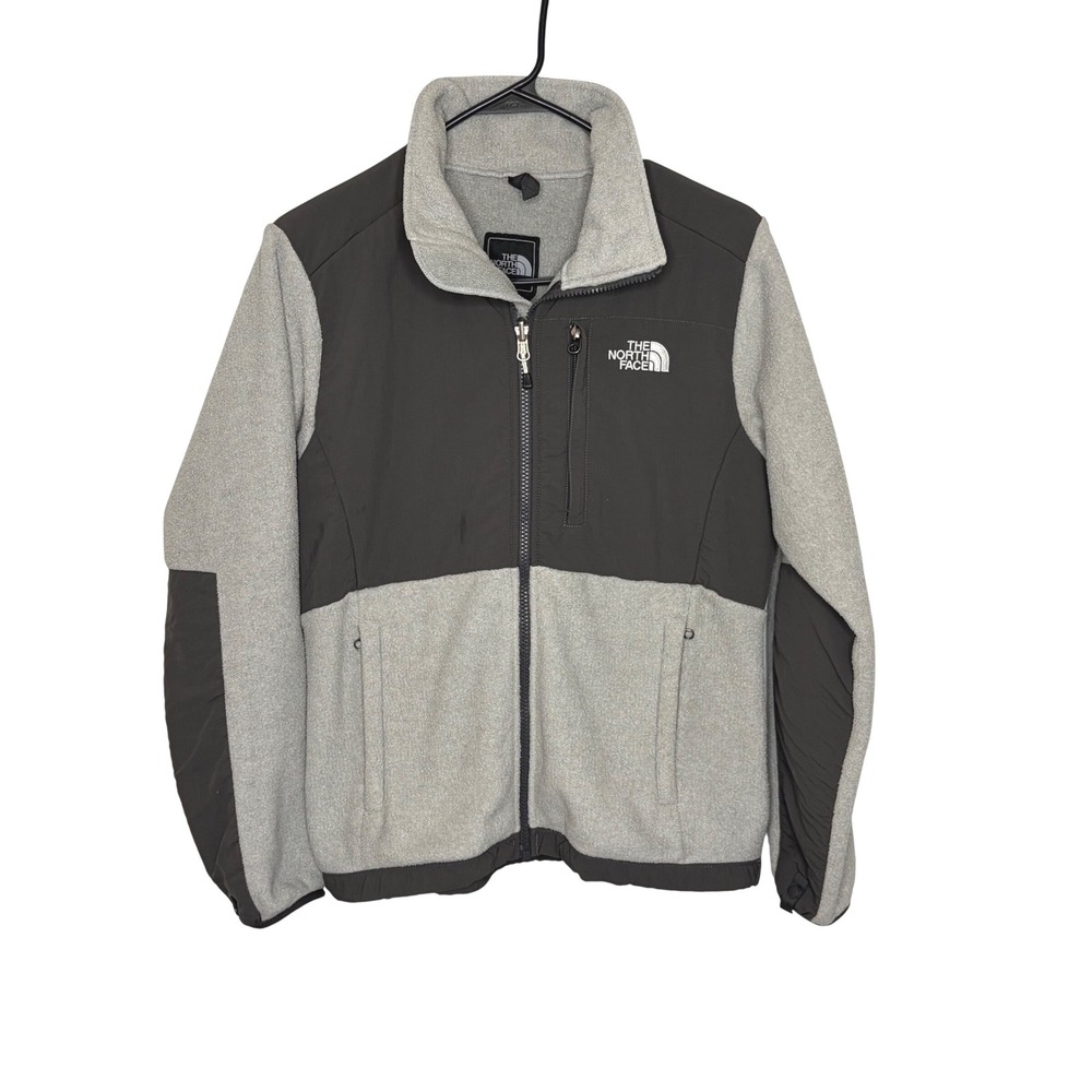 The North Face Cragmont Fleece Jacket Women Small Gray Colorblock Full Zip